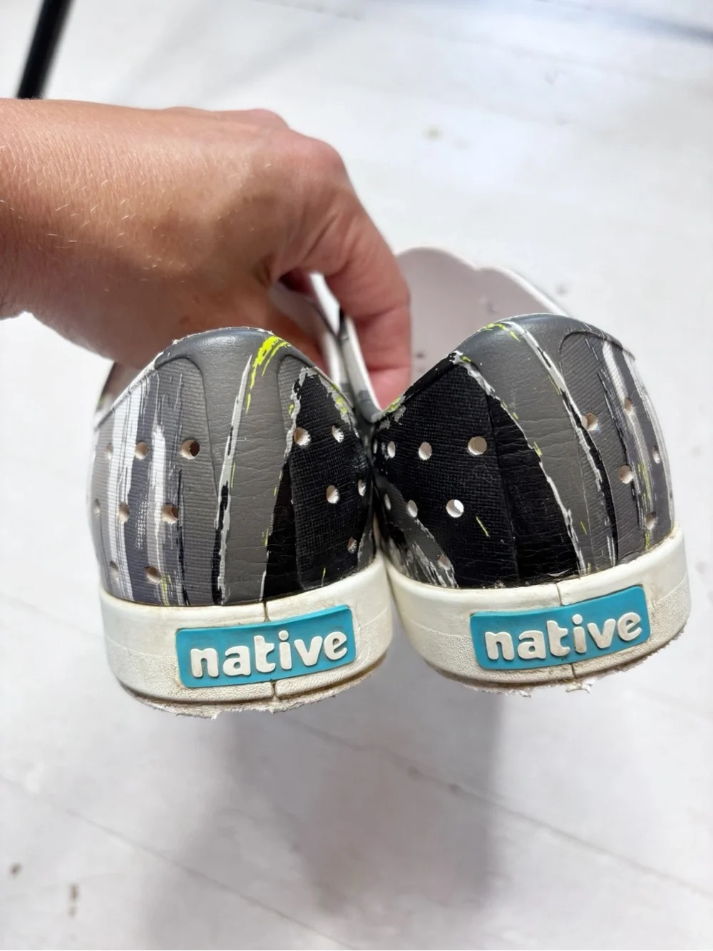 Native Shoes Jefferson Multicolor Slip On Waterproof Shoes Size 3